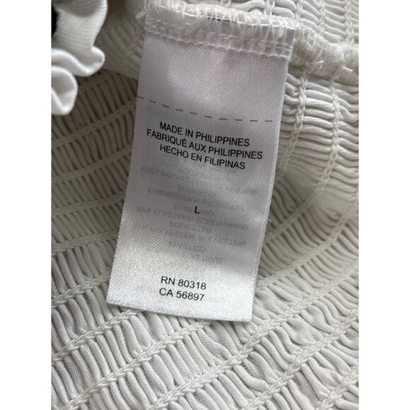 Lucky Brand Womens Embroidered Long Sleeve Peasant Top L Modal & Polyester Blend - Picture 3 of 8